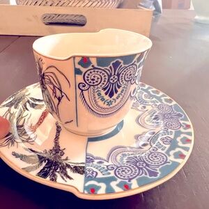 Turkish coffee cup and saucer